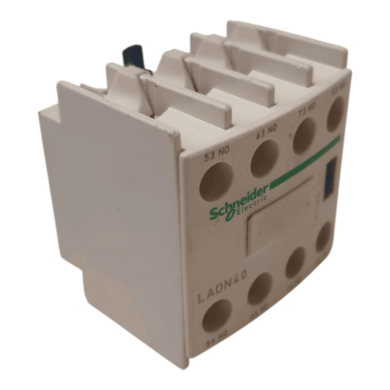 TeSys Deca, auxiliary contact block, 4 NO, top mount, screw clamp terminals, for LC1D09 to LC1D150 contactors