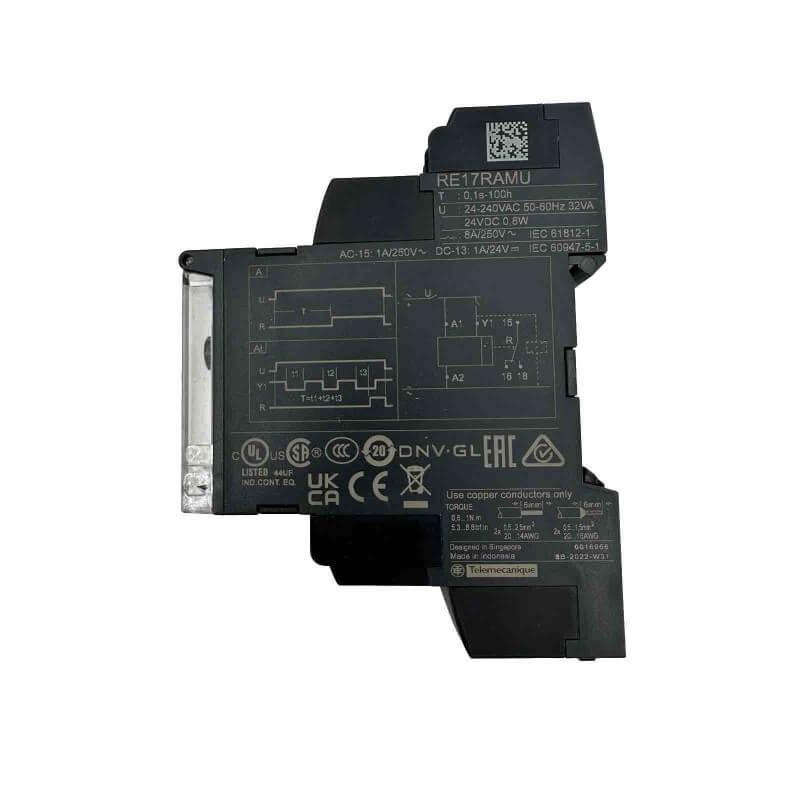 dual function relay, Harmony Timer Relays, 8A, 1CO, 1s..100h, on delay, 24V DC or 24...240V AC DC
