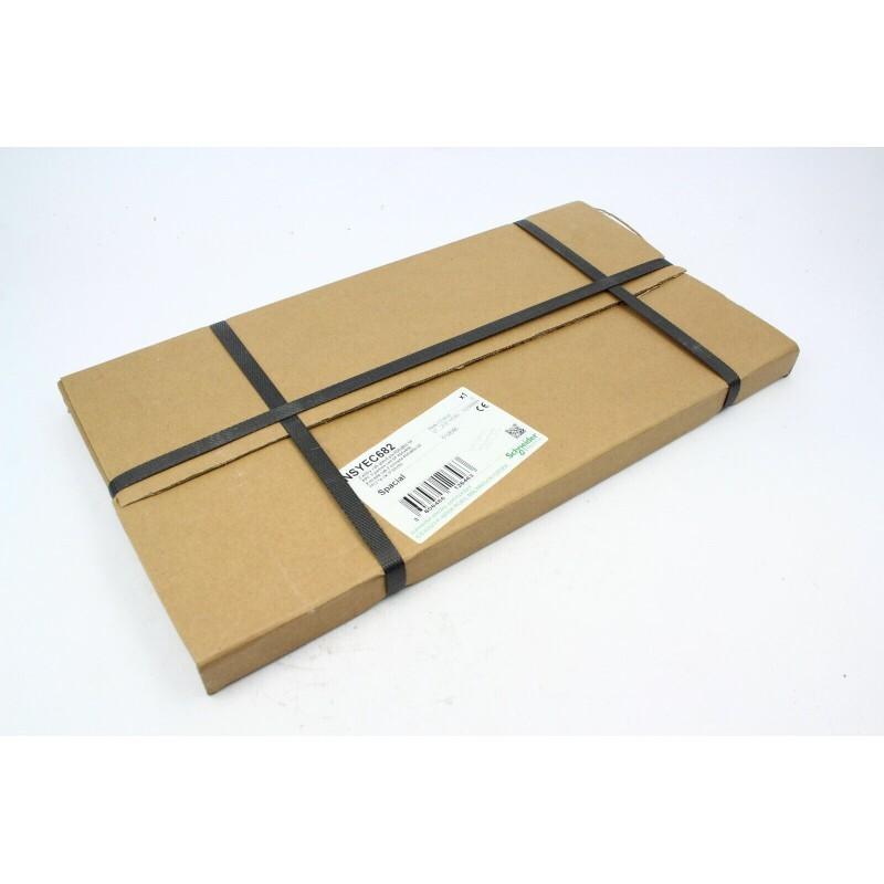 Two entries cable gland plate, PanelSeT SFN, Spacial SF, for electrical enclosure W600 D800mm, fixed by clips