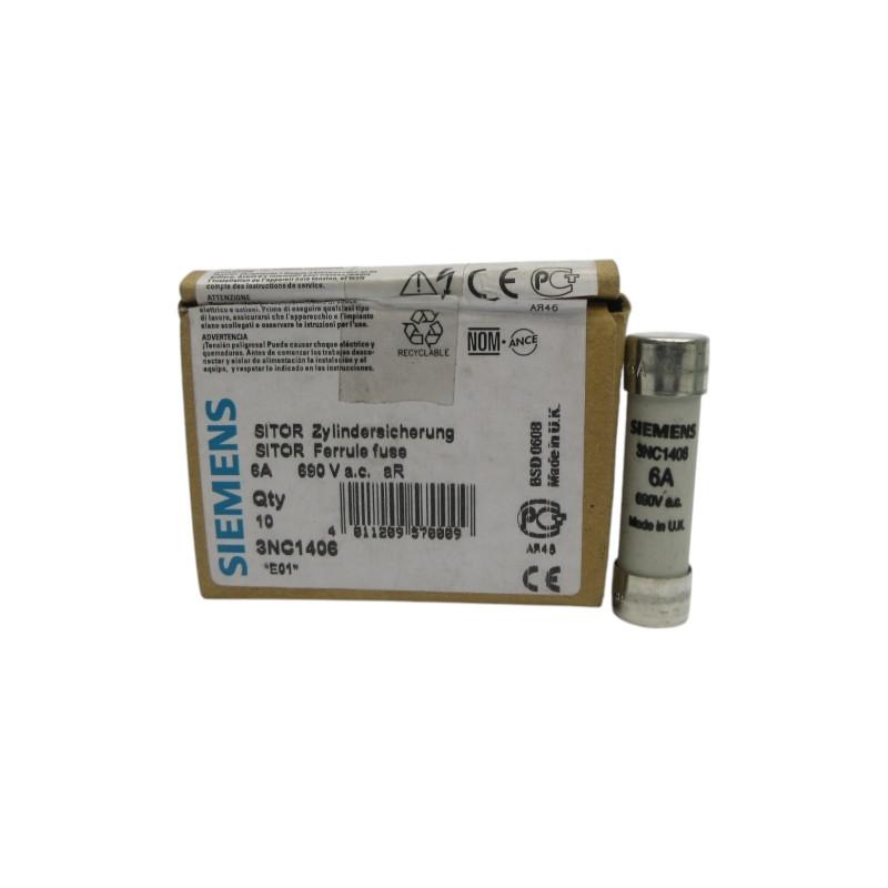 SITOR CYL FUSE LNK AR 6A, 660V AC/700V DC