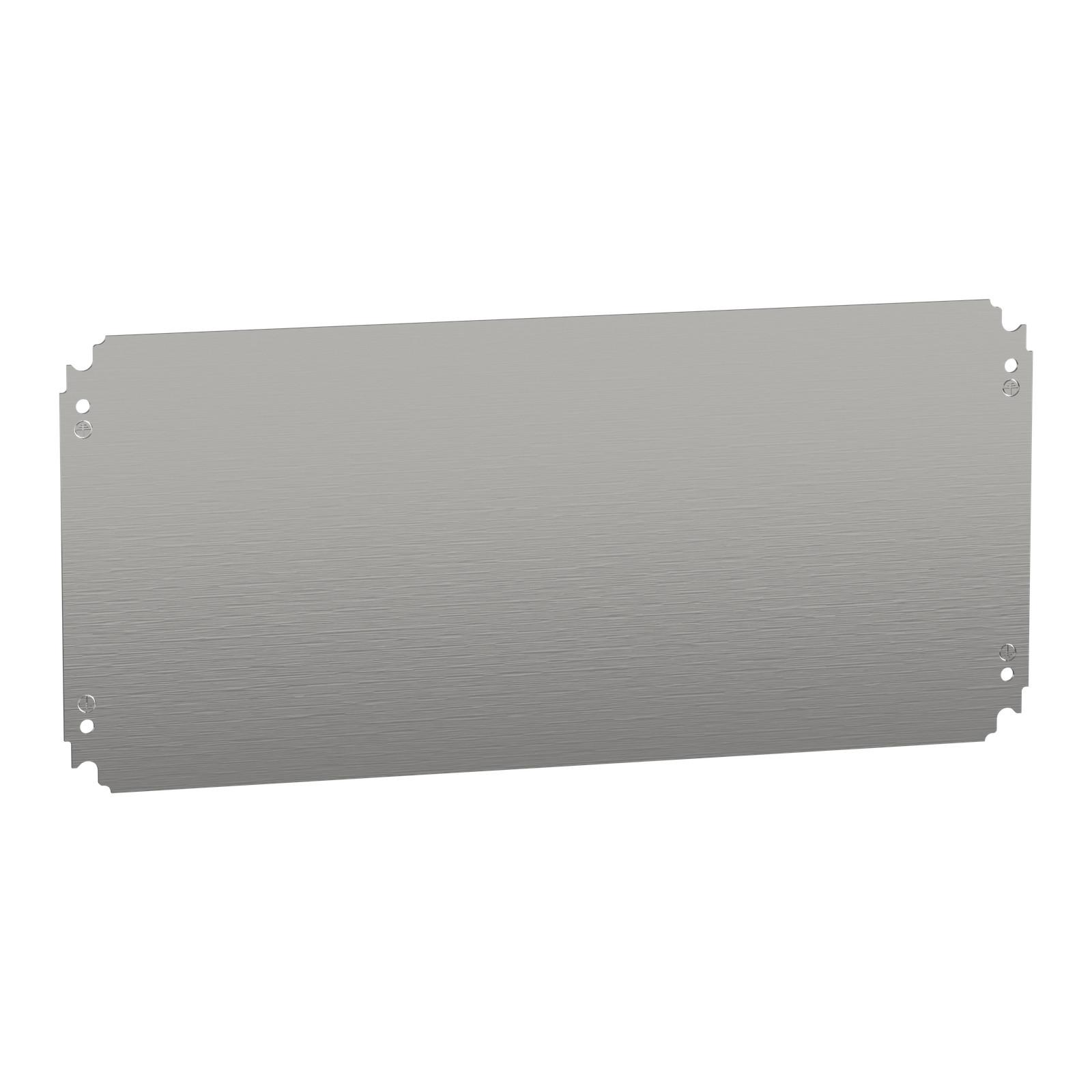 Plain mounting plate H300xW600mm made of galvanised sheet steel