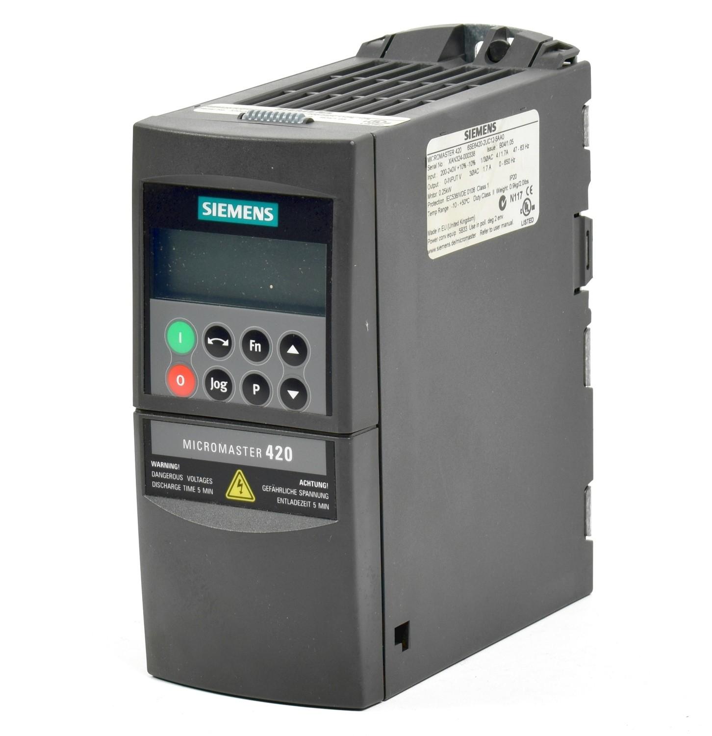 Micromaster 420, 6SE6 420-2UC12-5AA0, 6SE6420-2UC12-5AA0