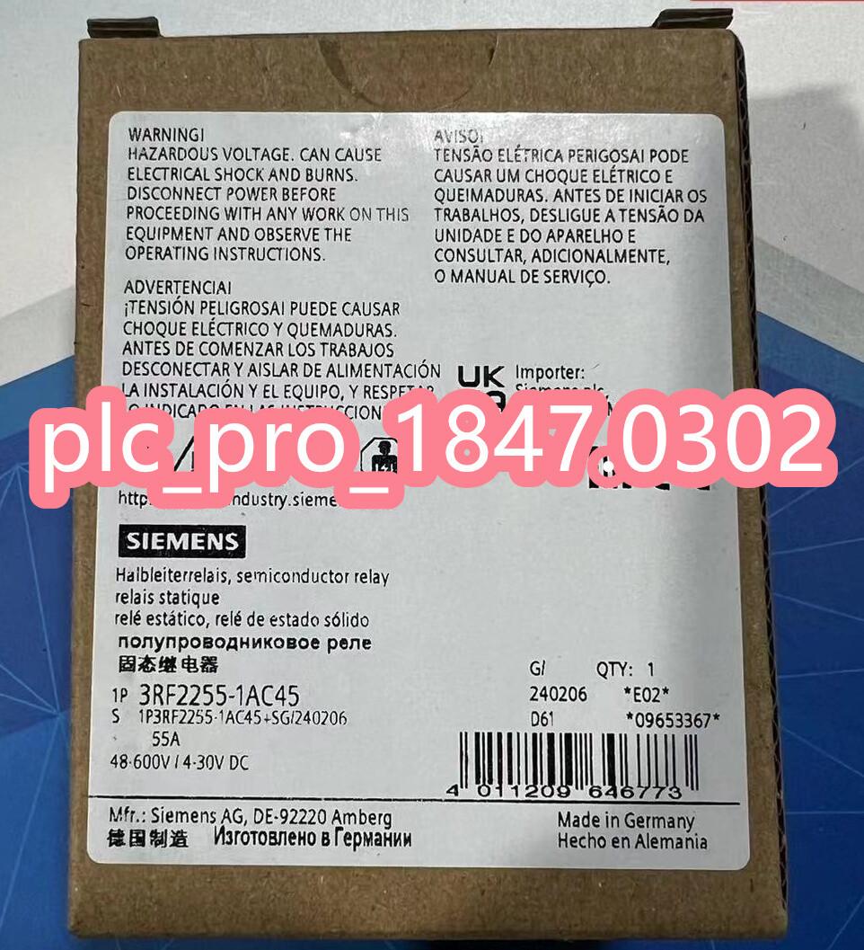 SS RELAY, 55A, 48-600V, 3P, 4-30VDC, ZP, SCREW