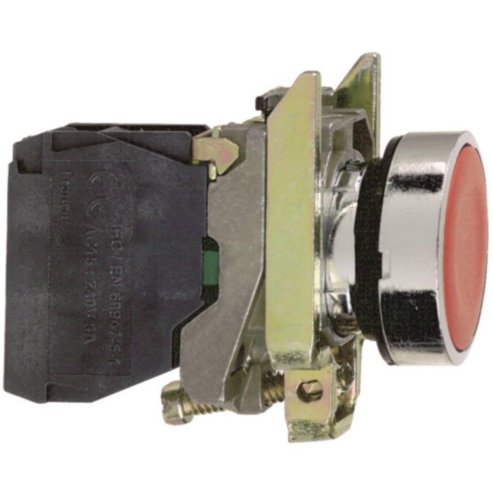 Harmony, 22mm push button, green flush, spring return, 1 NO, unmarked