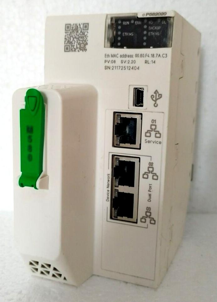 standalone processor, Modicon M580, 8MB, 125 Ethernet devices, 4 local IO racks of 2045 digital, 512 analog