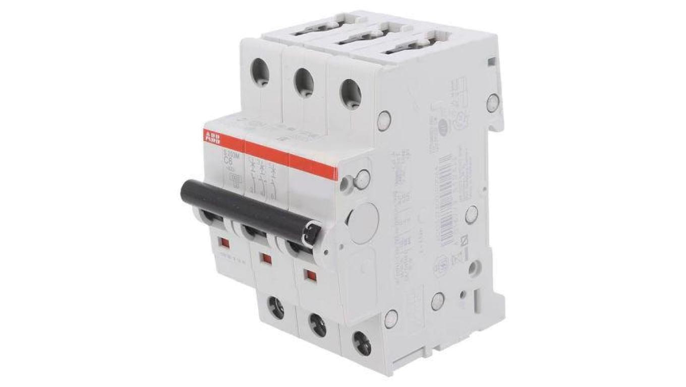 S203M-C6 Miniature Circuit Breaker - 3P - C - 6 A