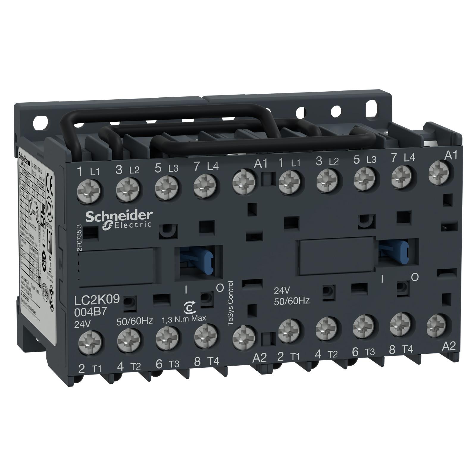 Changeover contactor, TeSys K, 4P, AC-1, lt or eq to 440V 10A, 48VAC coil