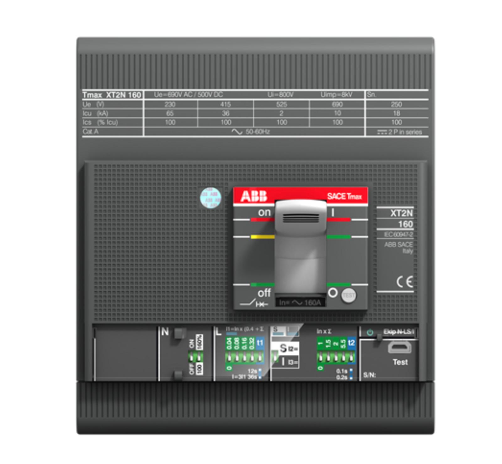 XT2S 160 Ekip LS/I In=100A 4p F F