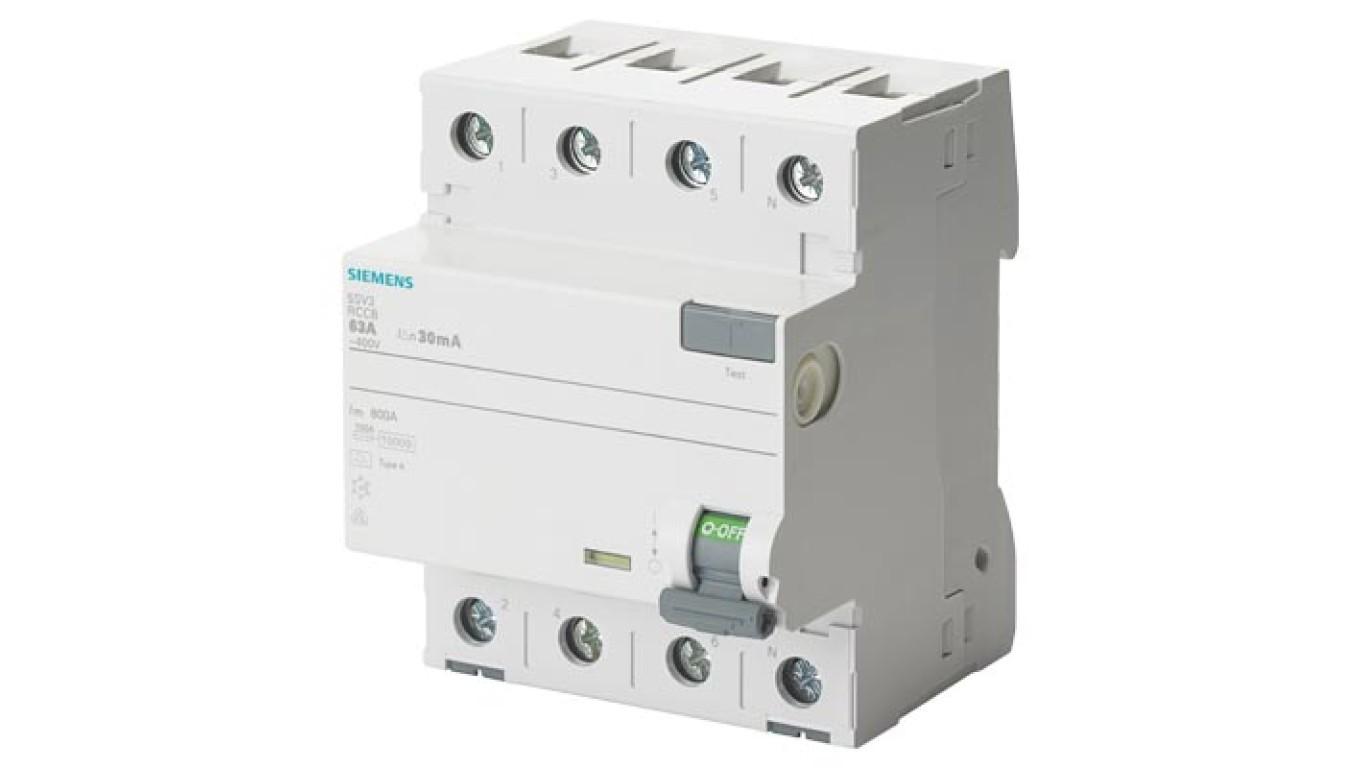 RCCB, Type A, 40A, 4Pole, 30mA