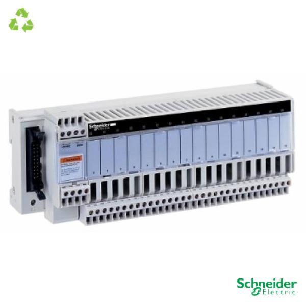 sub-base - soldered electromechanical relays ABE7 - 8 channels - relay 10 mm