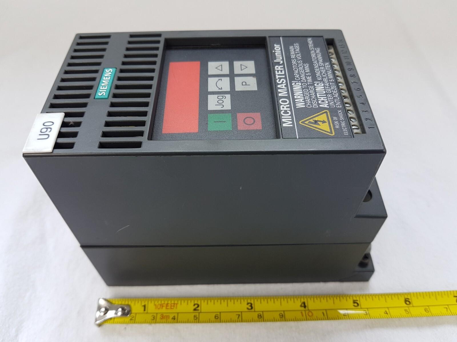 6SE9-113-4BA53 Micro Master Junior In: 230VAC Out: 0-InputV 750W