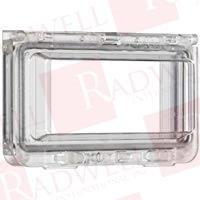 Plastic window with hinged transparent cover, L78xW165xD15mm.