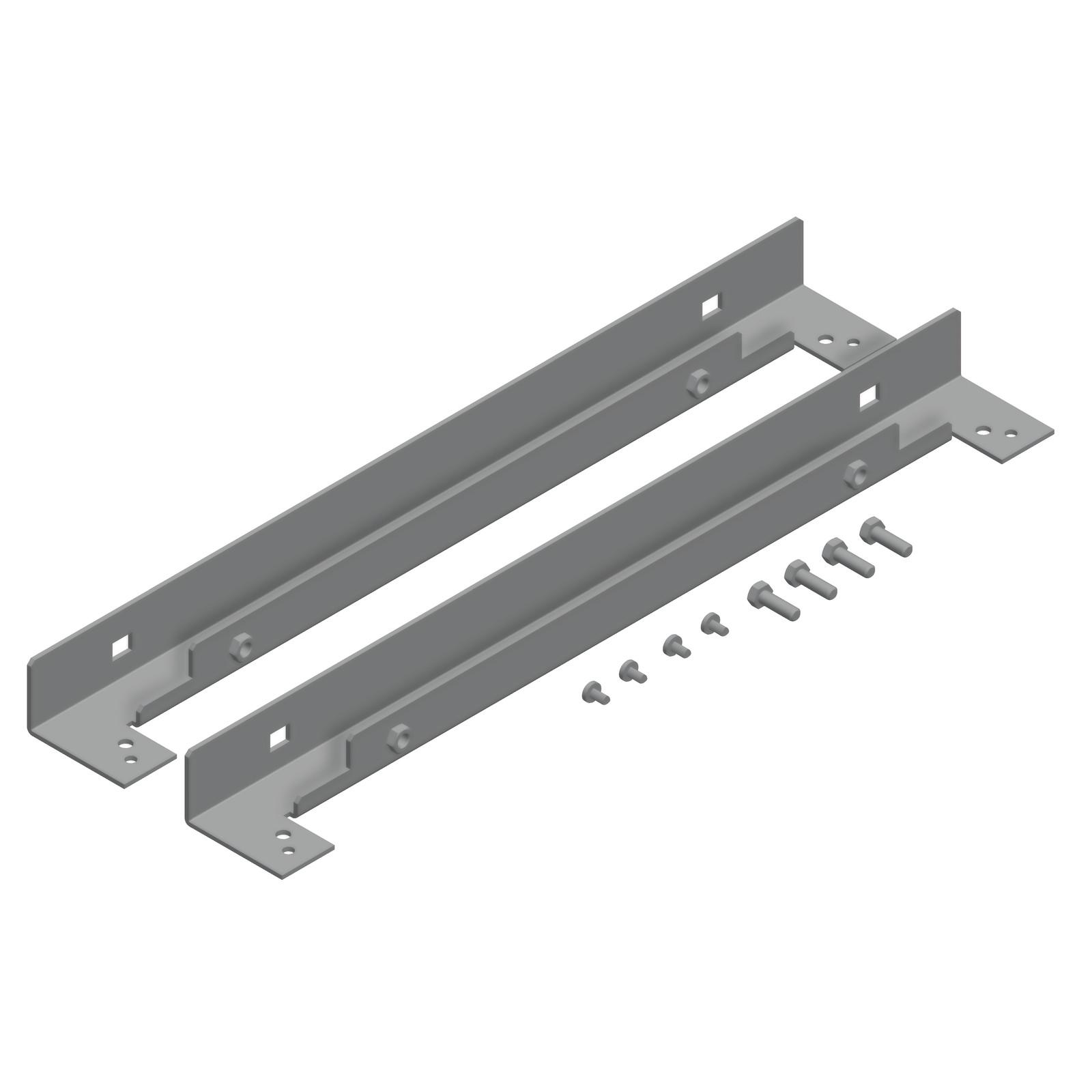 Side entry rails for the mounting plate, PanelSeT SFN, Spacial SF, W600mm , set of 2