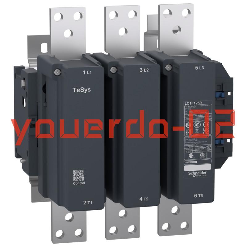 contactor, TeSys F, 3P(3NO), AC-1, <=690V 1260 A, coil 220V AC