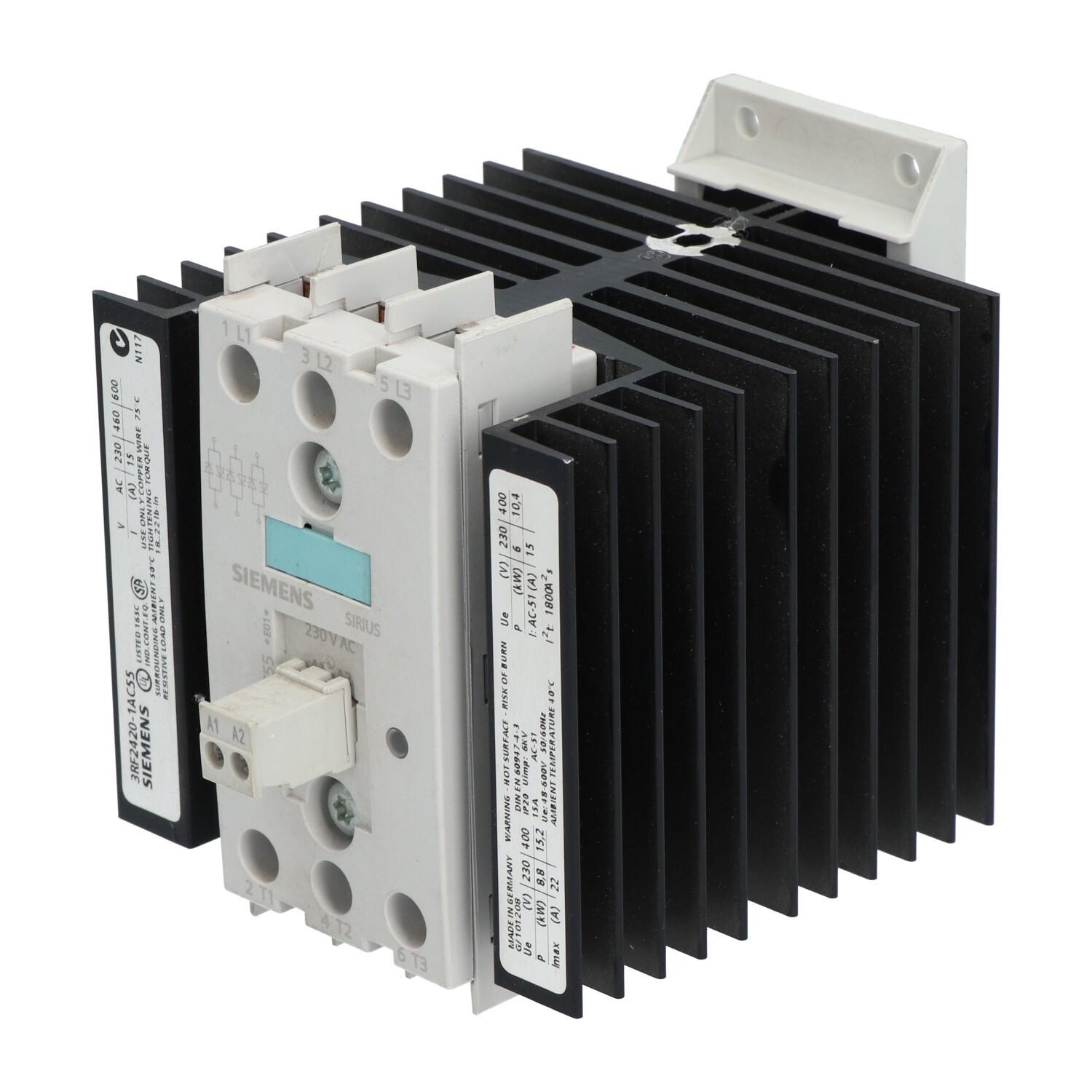 SS CONT, 20A, 48-600V, 3P, 230VAC, ZP, SCREW