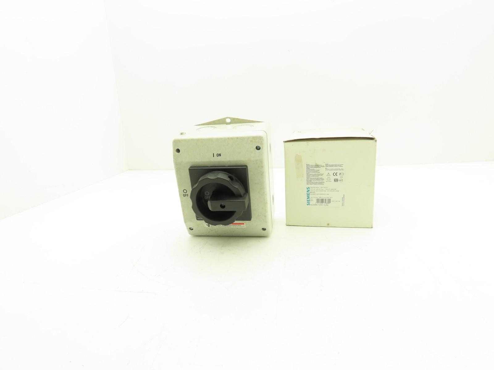 DISC SW 63A N4X SCW ROT HDL BLK 3P AUX