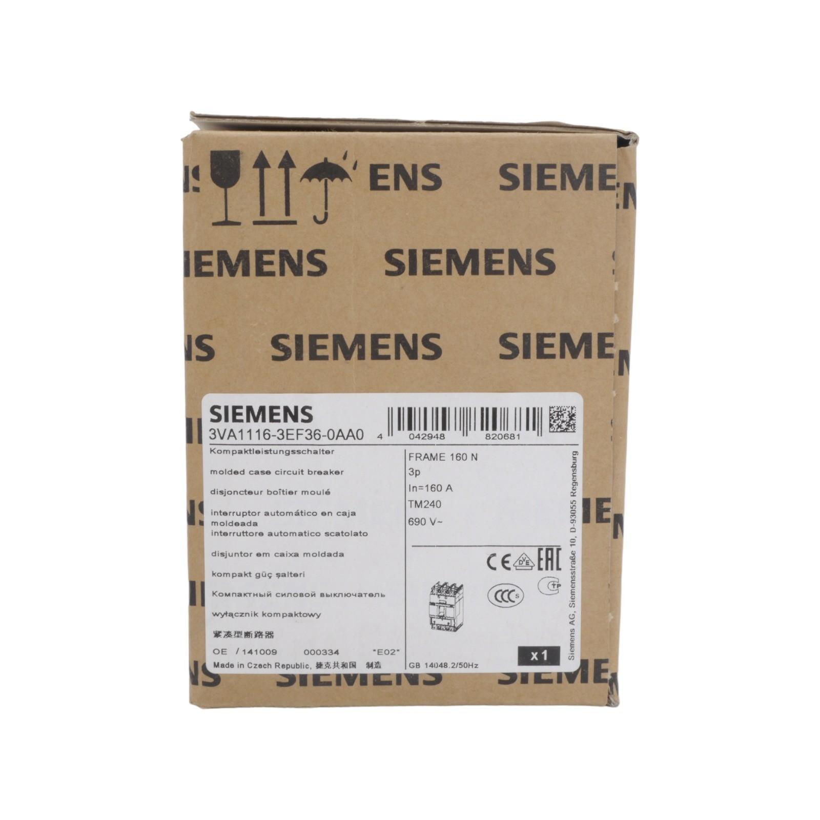 BRKR 3VA11 3P 160A 25KA ATAM BOX