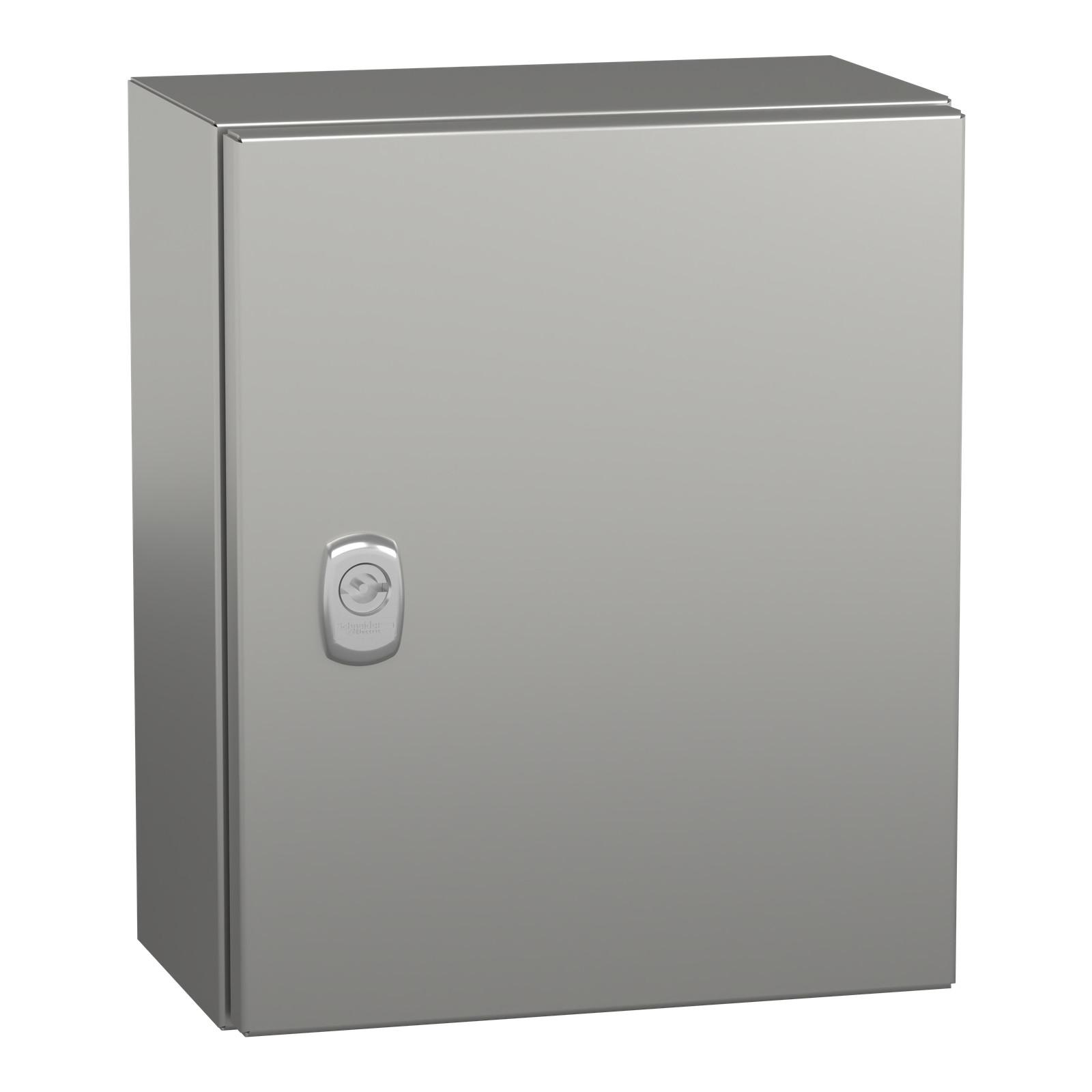 Wall mounted enclosure, Spacial S3X, stainless steel 304L, plain door, 300x250x150mm, IP66