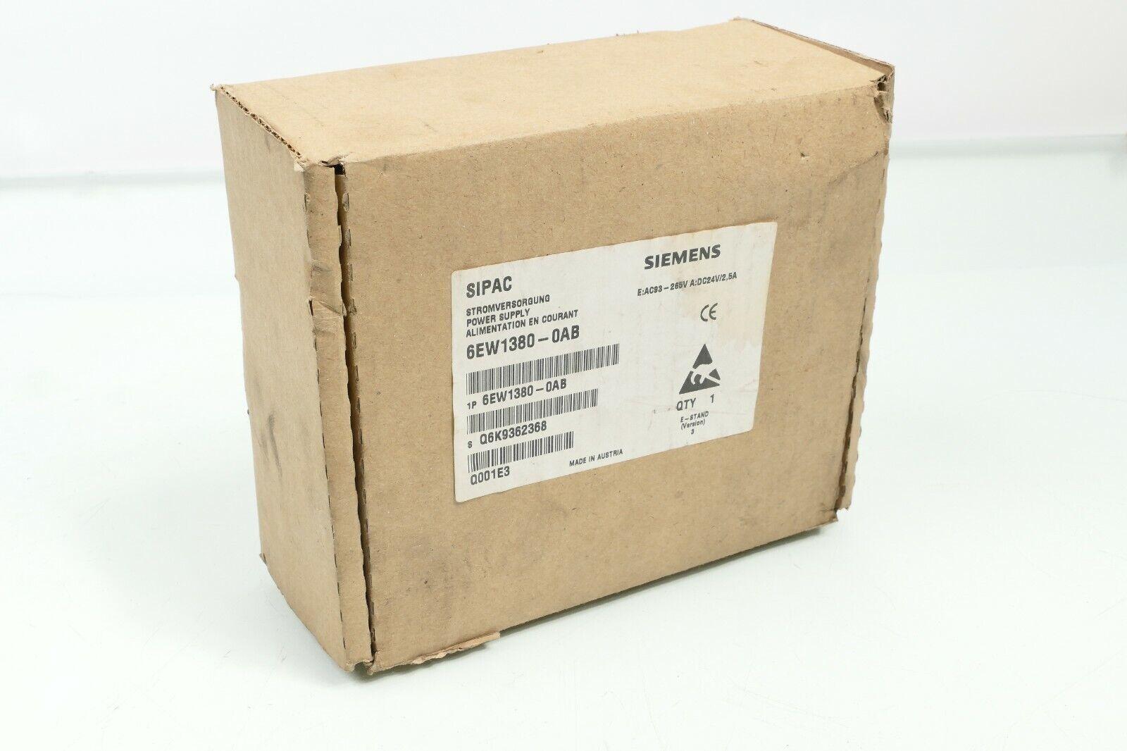 SIPAC Power Supply 6EW1 380-0AB 6EW1380-0AB