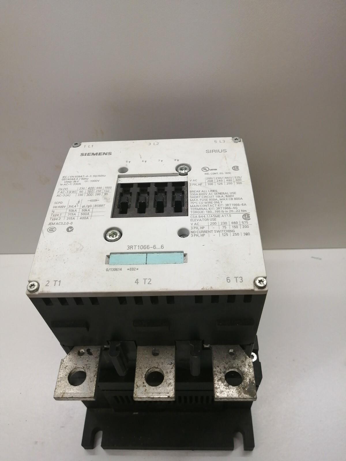 CONTACTOR S10 300A 575-600VUC 3P BAR