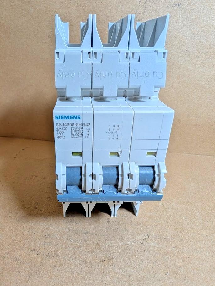 MCB 5SJ4 3P 480/277 6A 10K D-TRIP