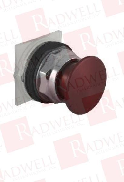 Head for push button, Harmony 9001K, metal, metal mushroom 40mm, red, 30mm, 2 positions, push pull