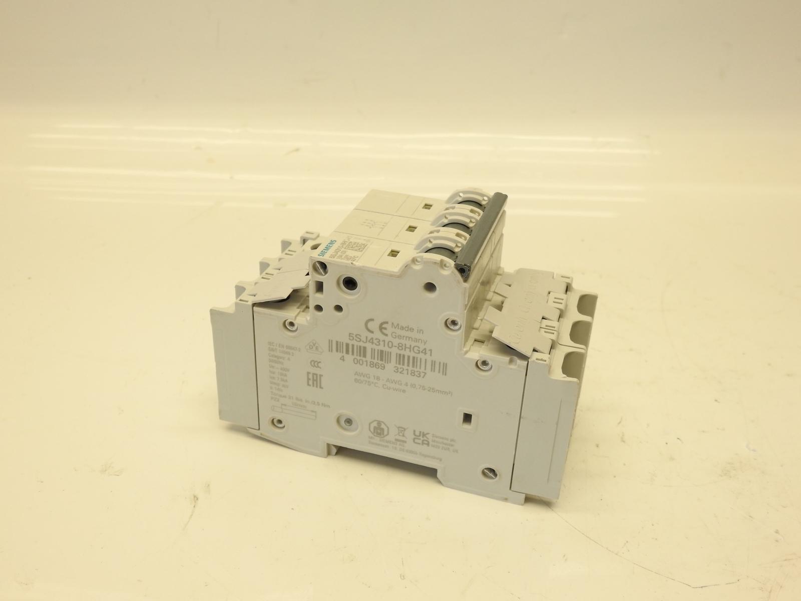 MCB 5SJ4 3P 240V 10A 14K D-TRIP