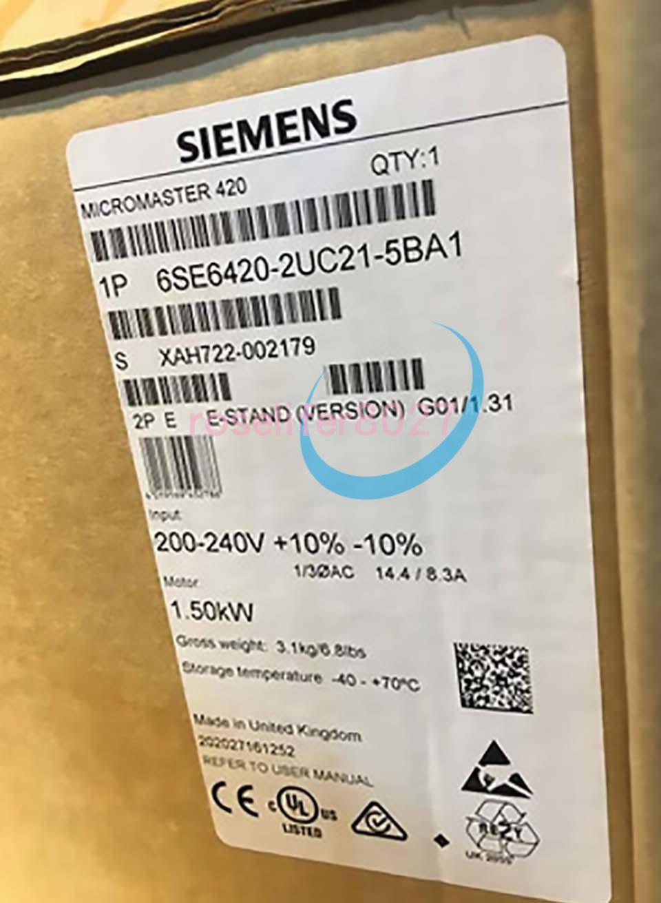Neuf inverter 1.5kW 6SE6420-2UC21-5BA1 6SE6 420-2UC21-5BA1