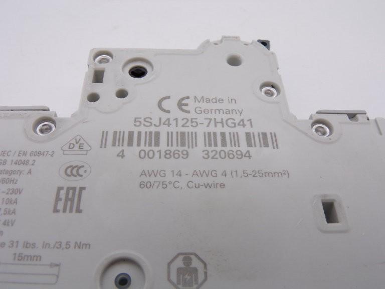 MCB 5SJ4 1P 240V 25A 14K C-TRIP