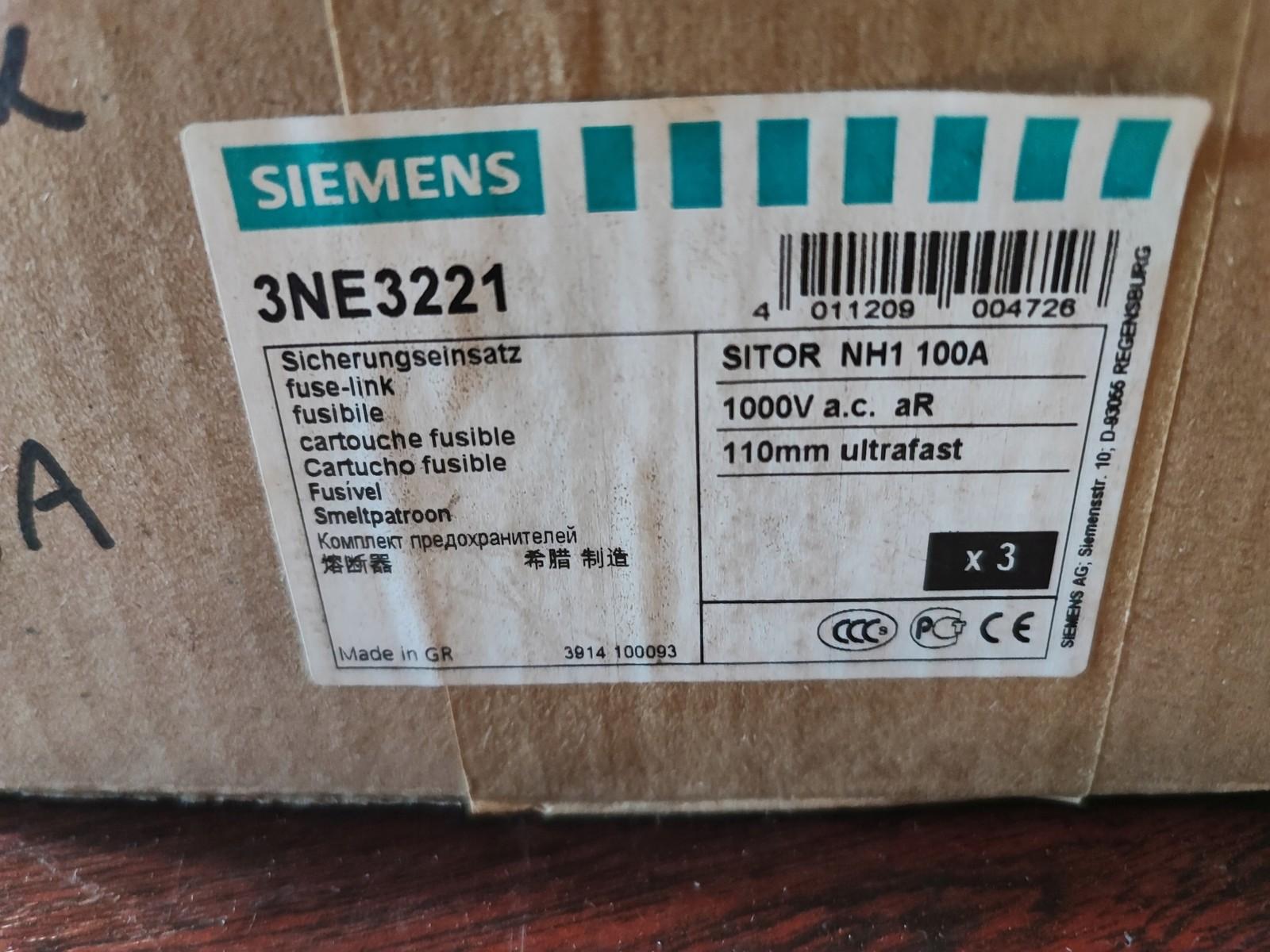 SITOR FUSE-LINK SIZE 1, 100A, AC 1000V
