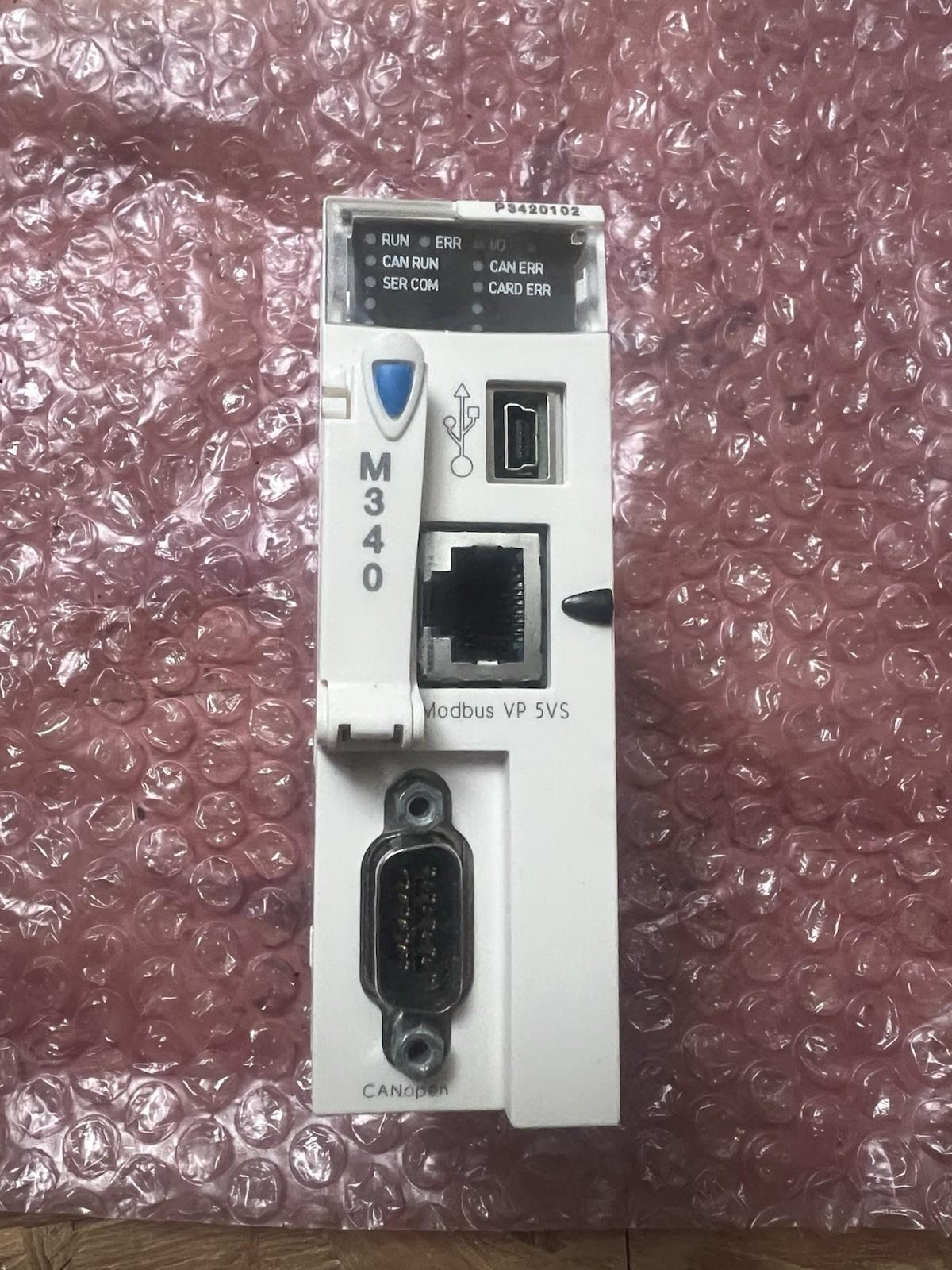 processor, Modicon M340, max 1024 discrete, 256 analog IO, Modbus, CANopen