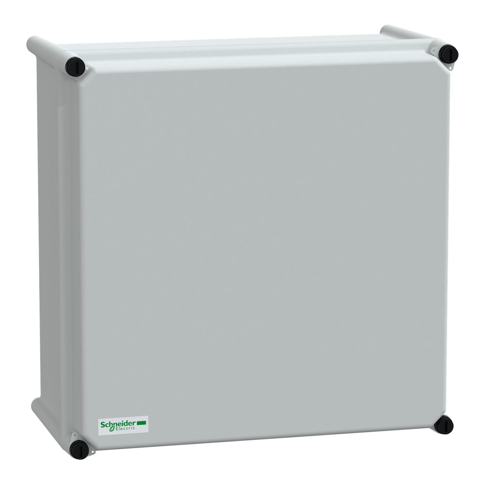 PLS box, polyester rear, opaque PC cover IP66 36x36x18cm
