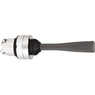 Head for joystick controller, Harmony XB4, black metal, 22mm, omnidirectional, spring return