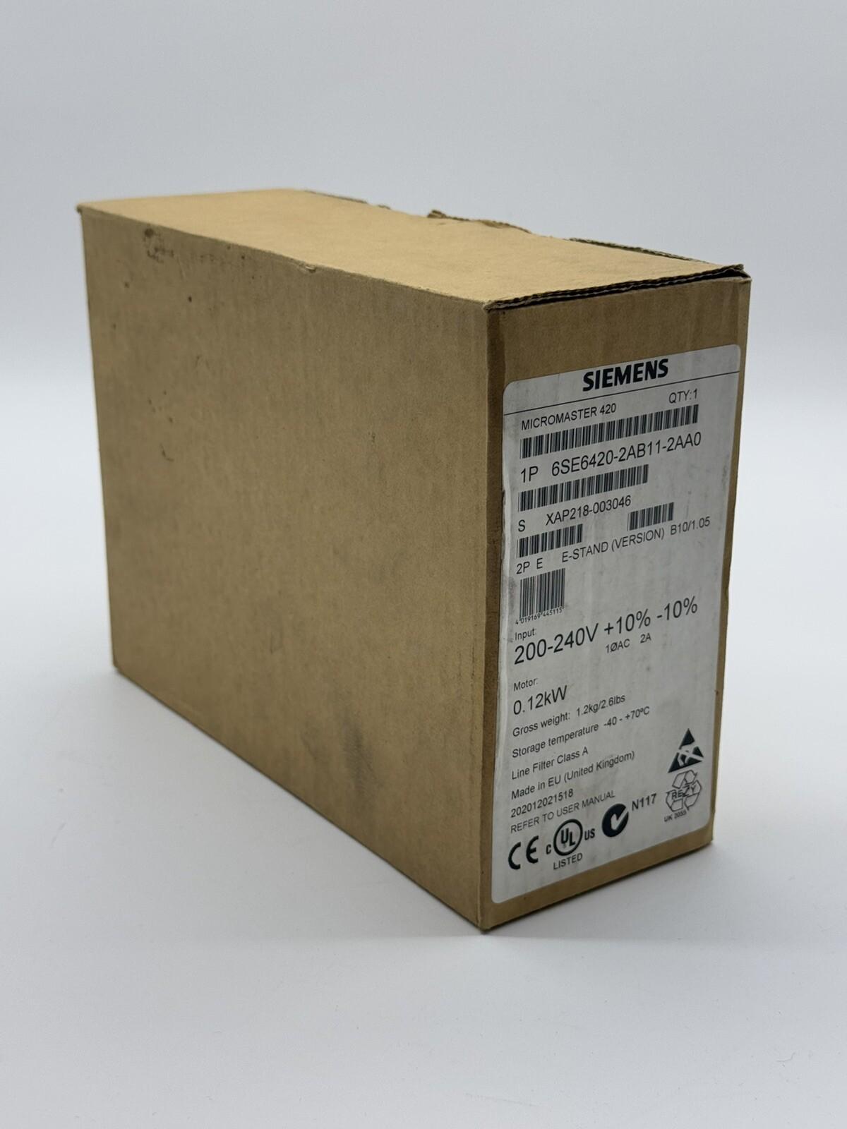 Micromaster 420 6SE6420-2AB11-2AA0 6SE6 420-2AB11-2AA0