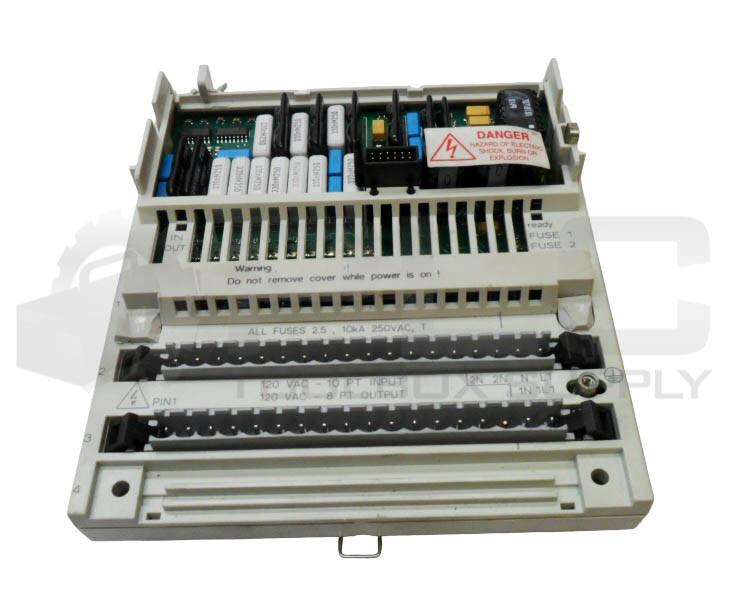 discrete I/O module Modicon Momentum - 10I / 8O solid state