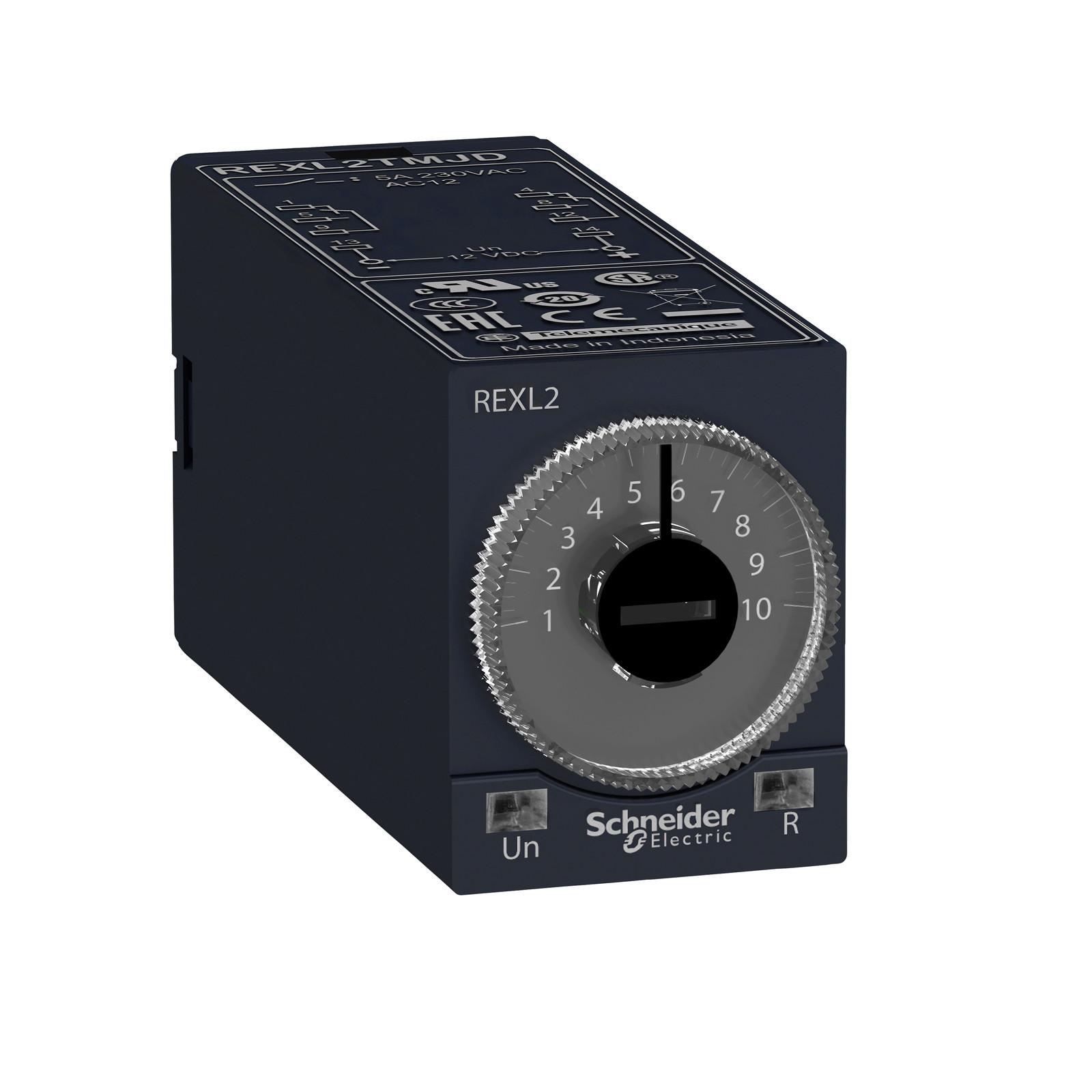 single function relay, Harmony Timer Relays, 5A, 2CO, 0.1s..100h, on delay, 24V AC