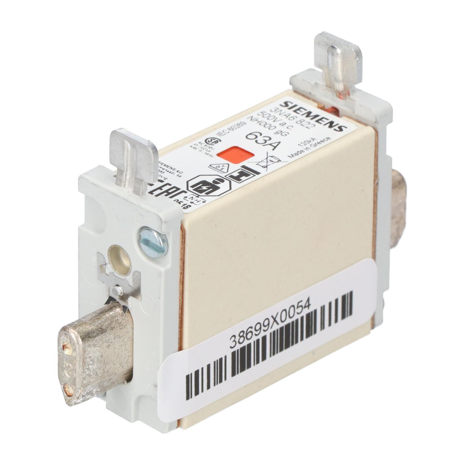 FUSE, LV HRC, 63A, 500V
