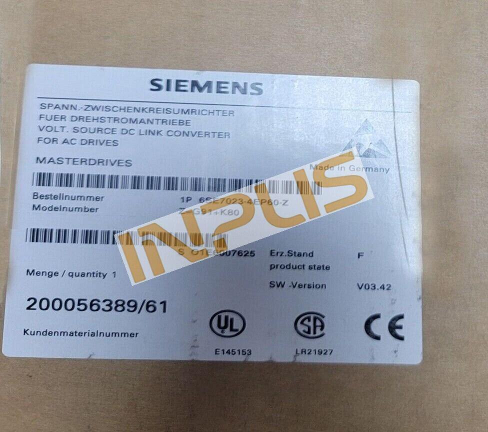 6SE7023-4EP60-Z 6SE7 023-4EP60-Z SIMOVERT MASTERDRIVE MOTION CONTROL