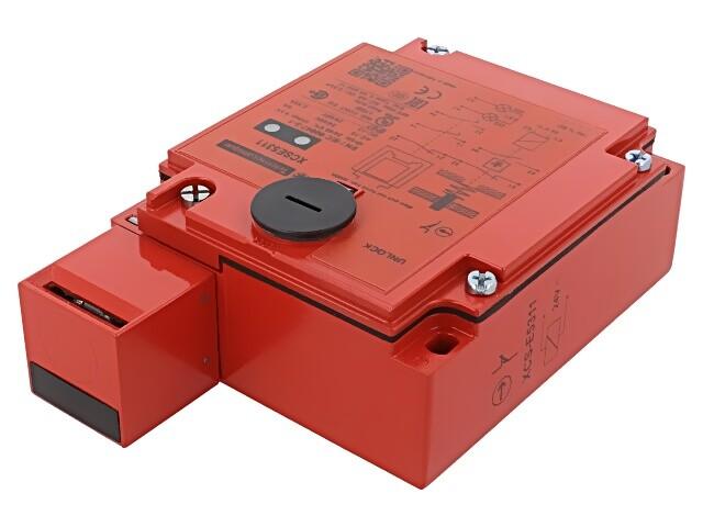 Safety switch, Telemecanique Safety switches XCS, metal XCSE, 1NC+2 NO, slow break, 2 entries tapped Pg 13, 24 V