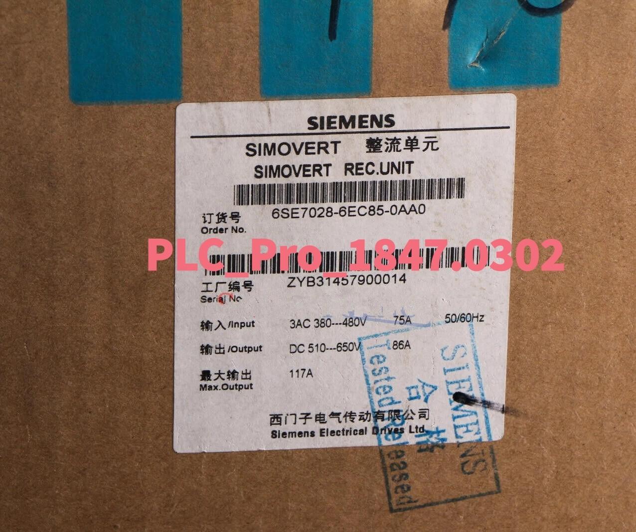 Servo Drive:6se7-028-6ec85-0aa0(Repair Only)