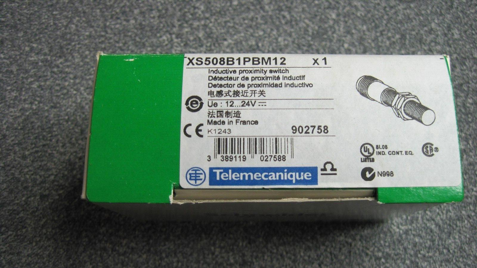 Inductive proximity sensors XS, inductive sensor XS5 M8, L45mm, stainless, Sn1.5 mm, 12...24 VDC, M12