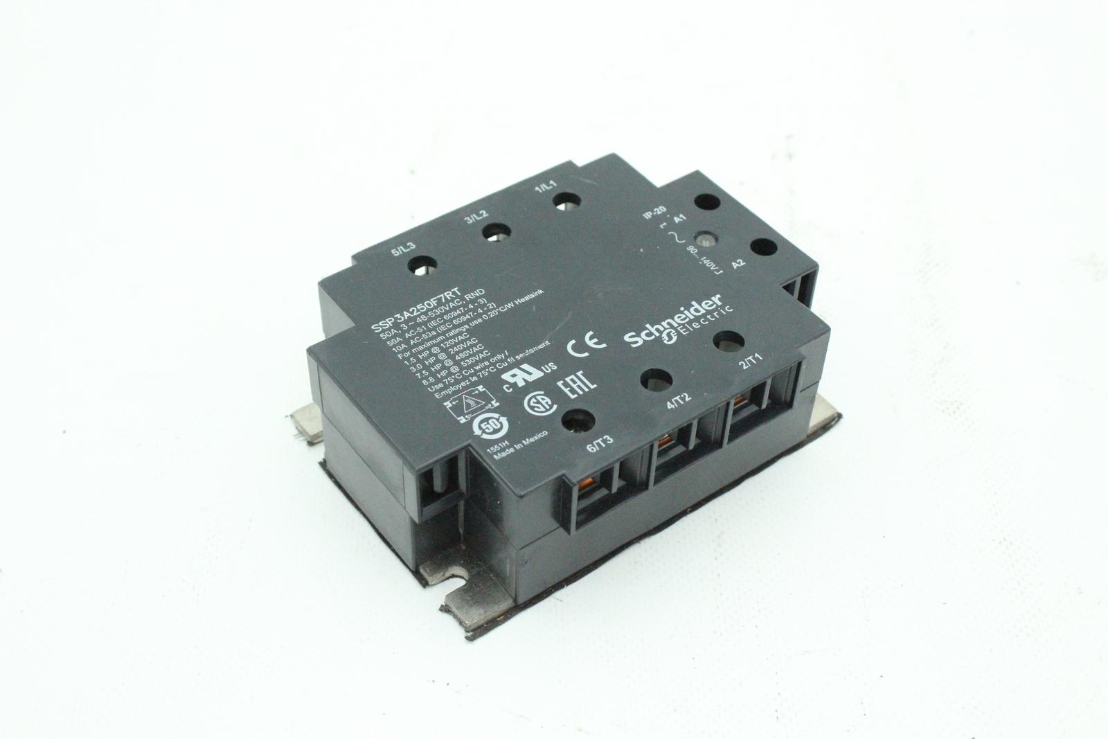 Solid state relay, Harmony, 50A, panel mount, random switching, thermal pad, input 90…140V AC, output 48…530V AC