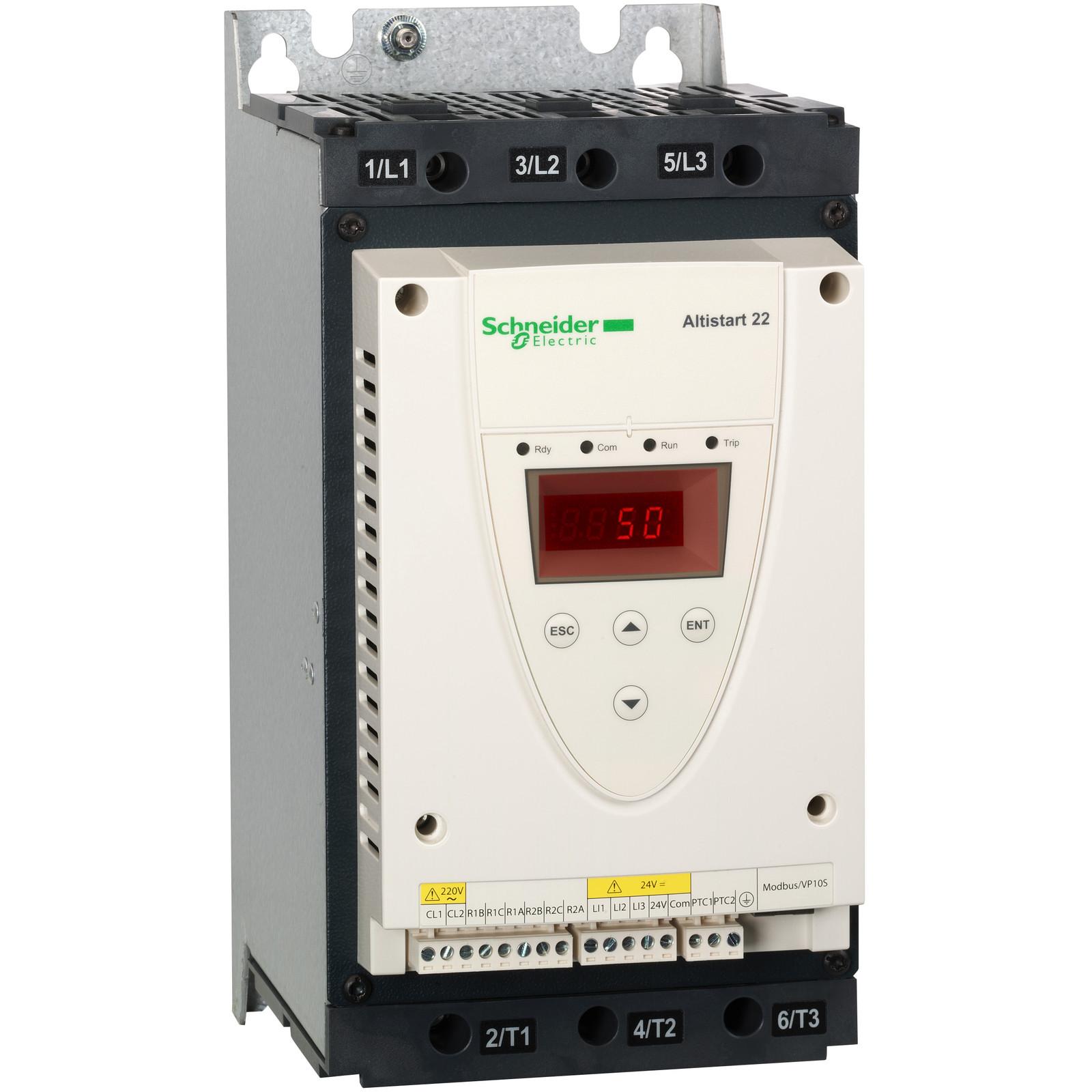 soft starter for asynchronous motor, Altistart 22, control 230V, 230 to 500V, 18.5 to 45kW