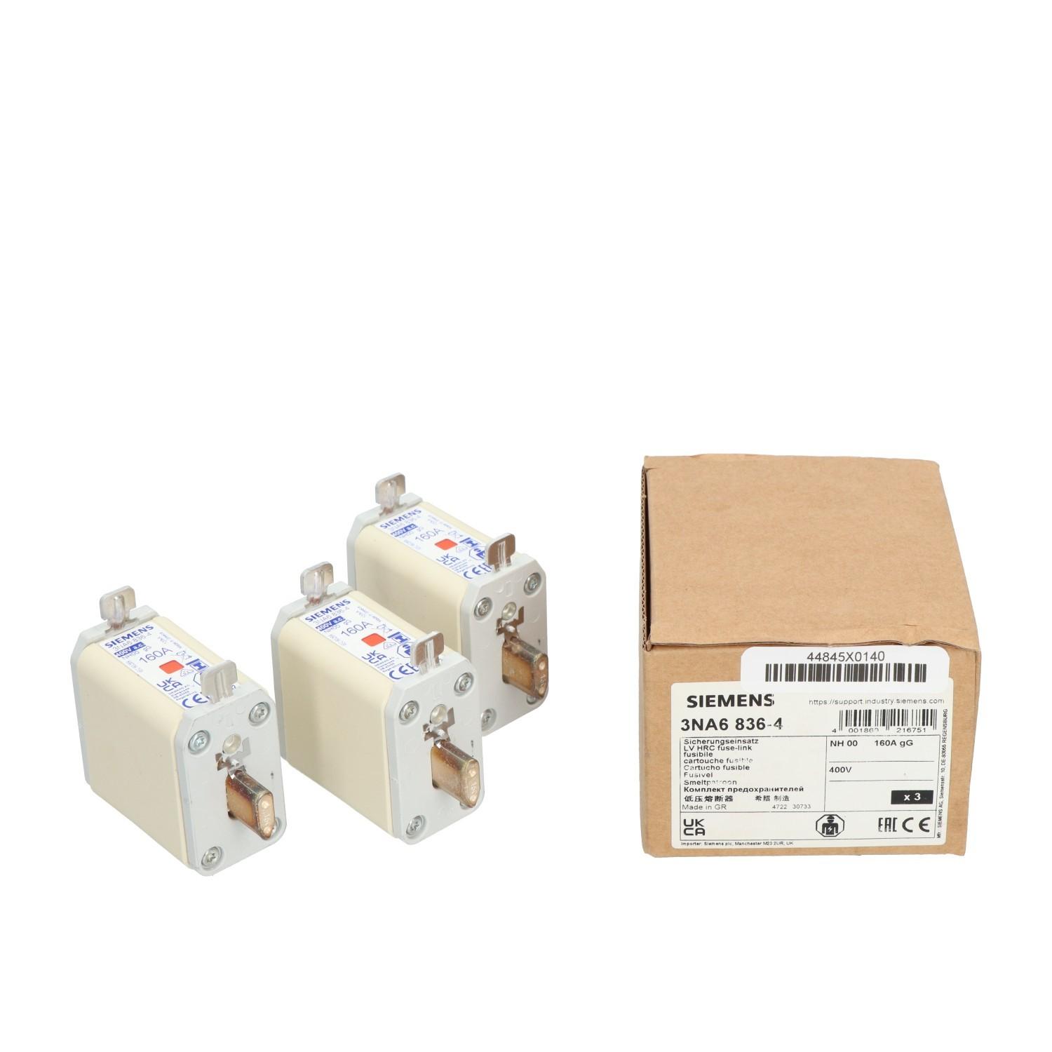 LV HRC FUSE, SZ 00, 160A, 400V