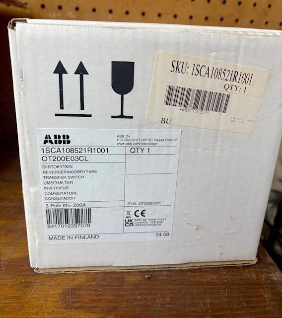 3P XFER SW 200A D-D CLOSED TRANS
