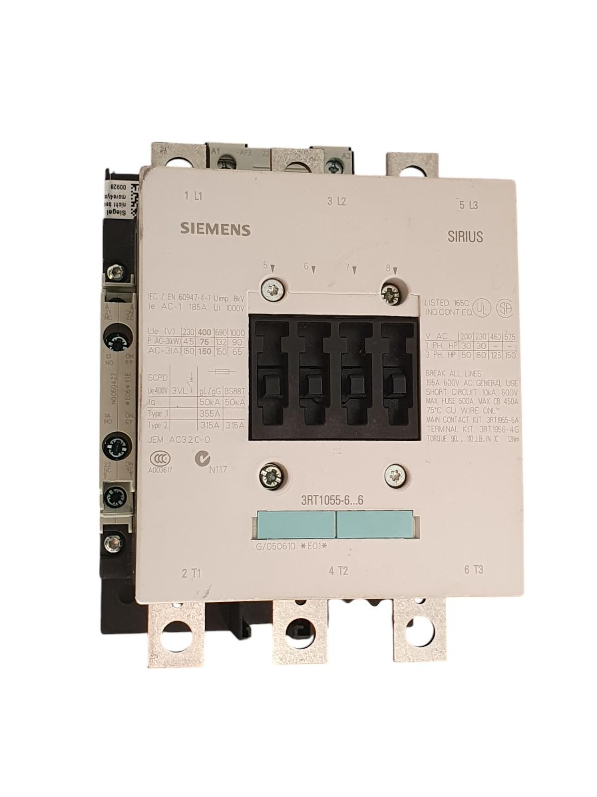 CONTACTOR S6 150A 220-240VUC 3P BAR