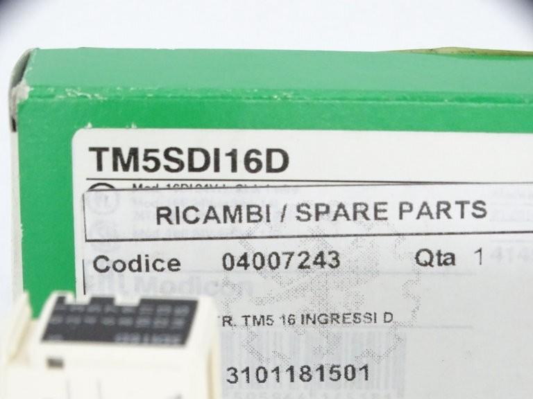 discrete input module, Modicon TM5, 16 DI, 24V DC sink, 1 wire