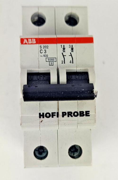 S202-C3 Miniature Circuit Breaker - 2P - C - 3 A
