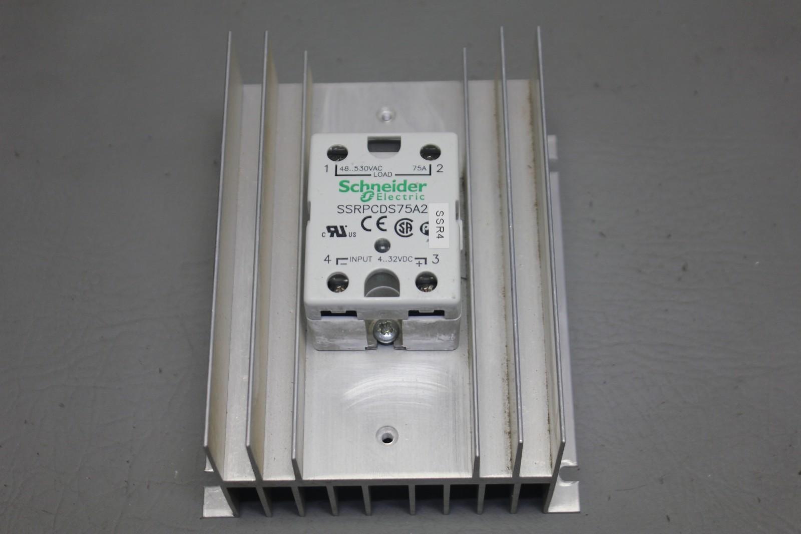 SOLID STATE RELAY SSRPCDS75A2 WITH SSRAH1 HEAT SINK PANEL