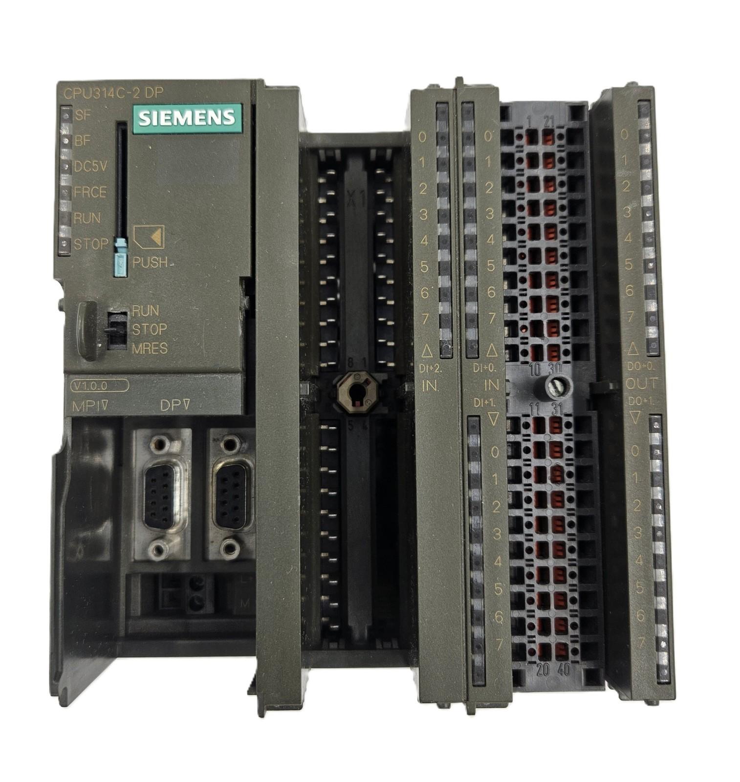 SIMATIC S7 6ES7 314-6CF00-0AB0 CPU314C-2DP SC-P2A42544 INPUT DC24V 1.0A